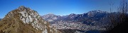 40 Dal Primo Corno panorama verso Vetta Barro, Lecco, lago di Olginate e monti